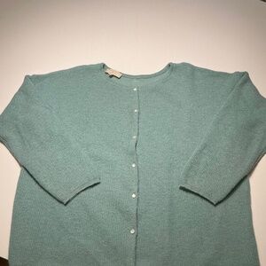 Sezane Gaspard Cardigan - Sea Green